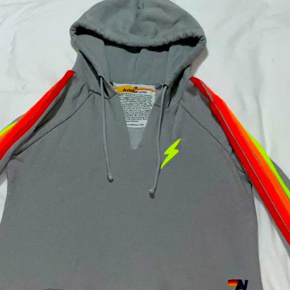 Aviator Nation cropped hoodie M